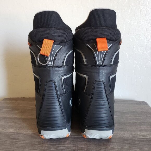 Burton Fader Matrix 2 Lace Snowboarding Boots Black/Grey/Orange Size Men's 8 - Picture 4 of 12